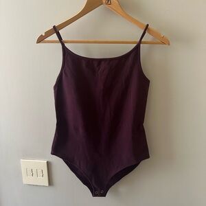 Forever 21 Plum / Purple Snap Closure Bodysuit